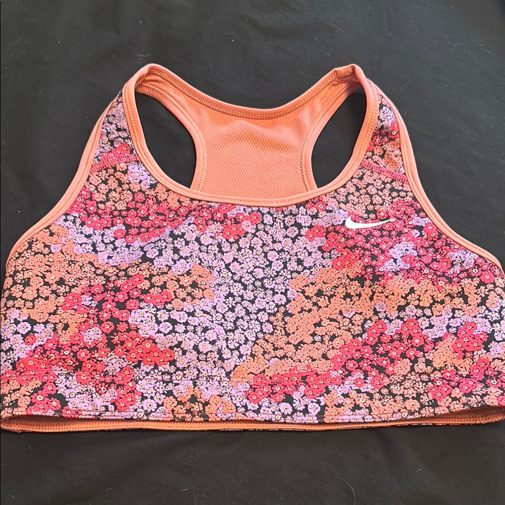 Nike Orange and Pink reversible Sports Bra with Racerback Design